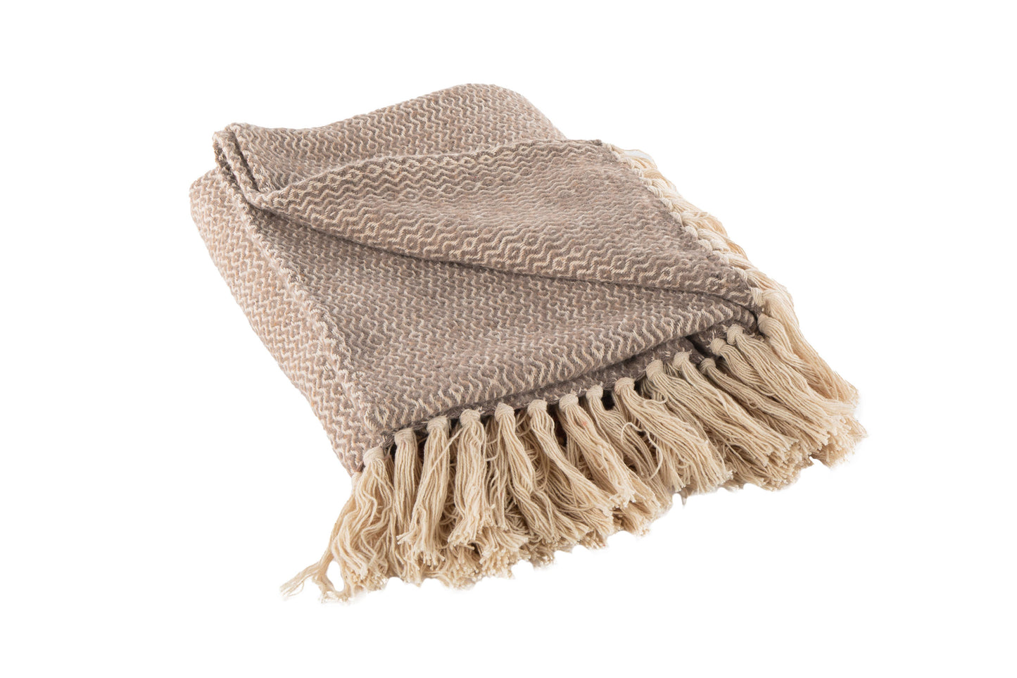 Throw ARTEM with fringes - 130x160 cm : Black