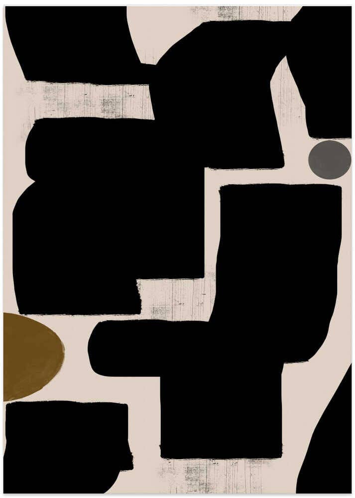Shapes in Harmony: Wood - Oak / 70x100