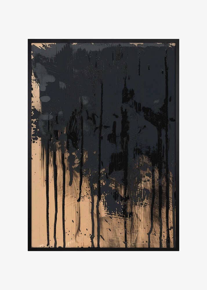 Paint It Black: Wood - Black / 70x100