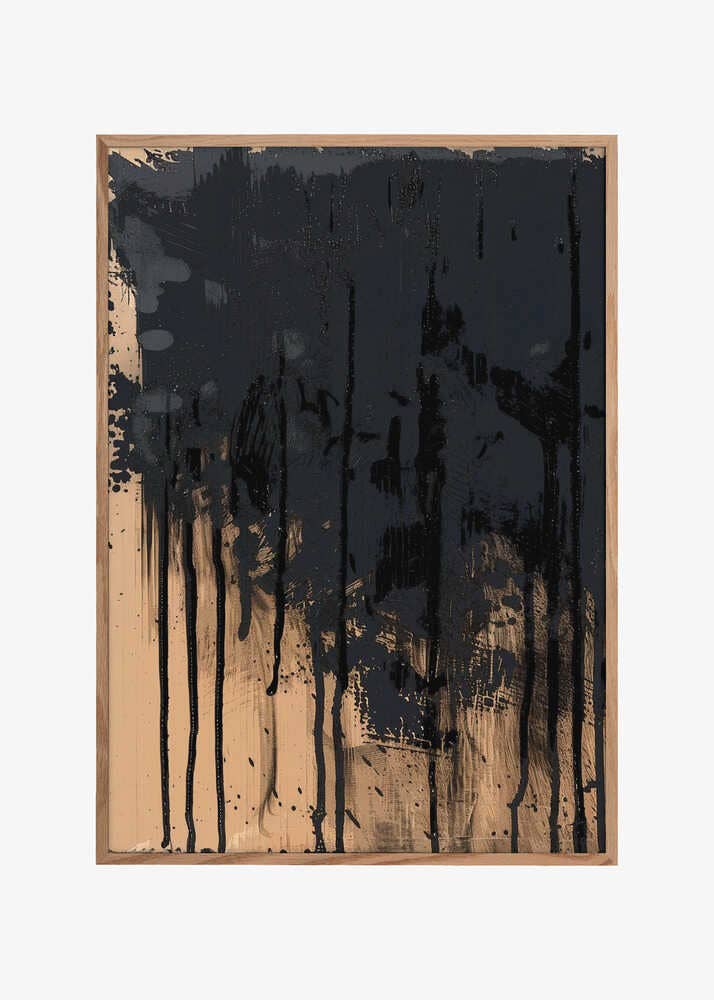 Paint It Black: Wood - Black / 70x100