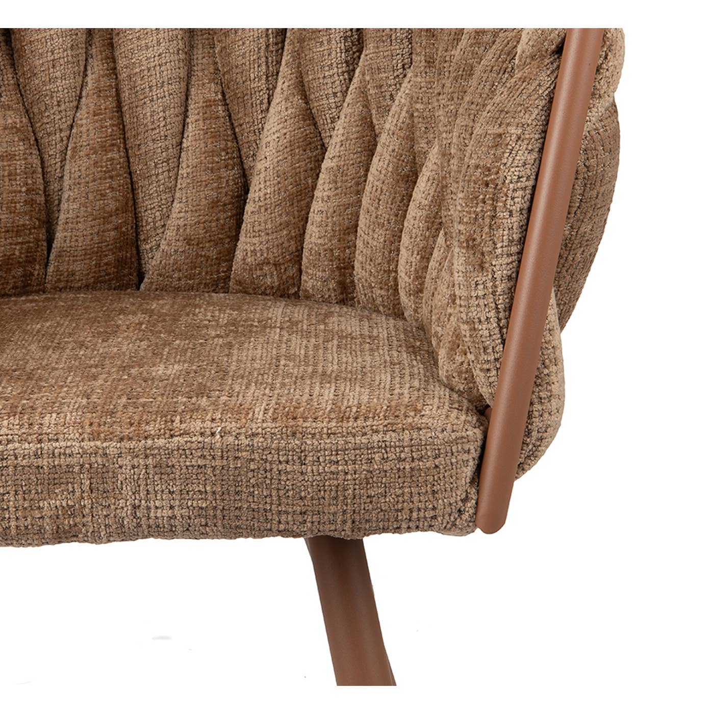 Wave Chair (Velvet): Black
