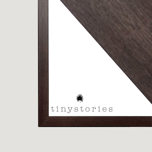 Dark Brown Wood Frame: 70cm x 100cm