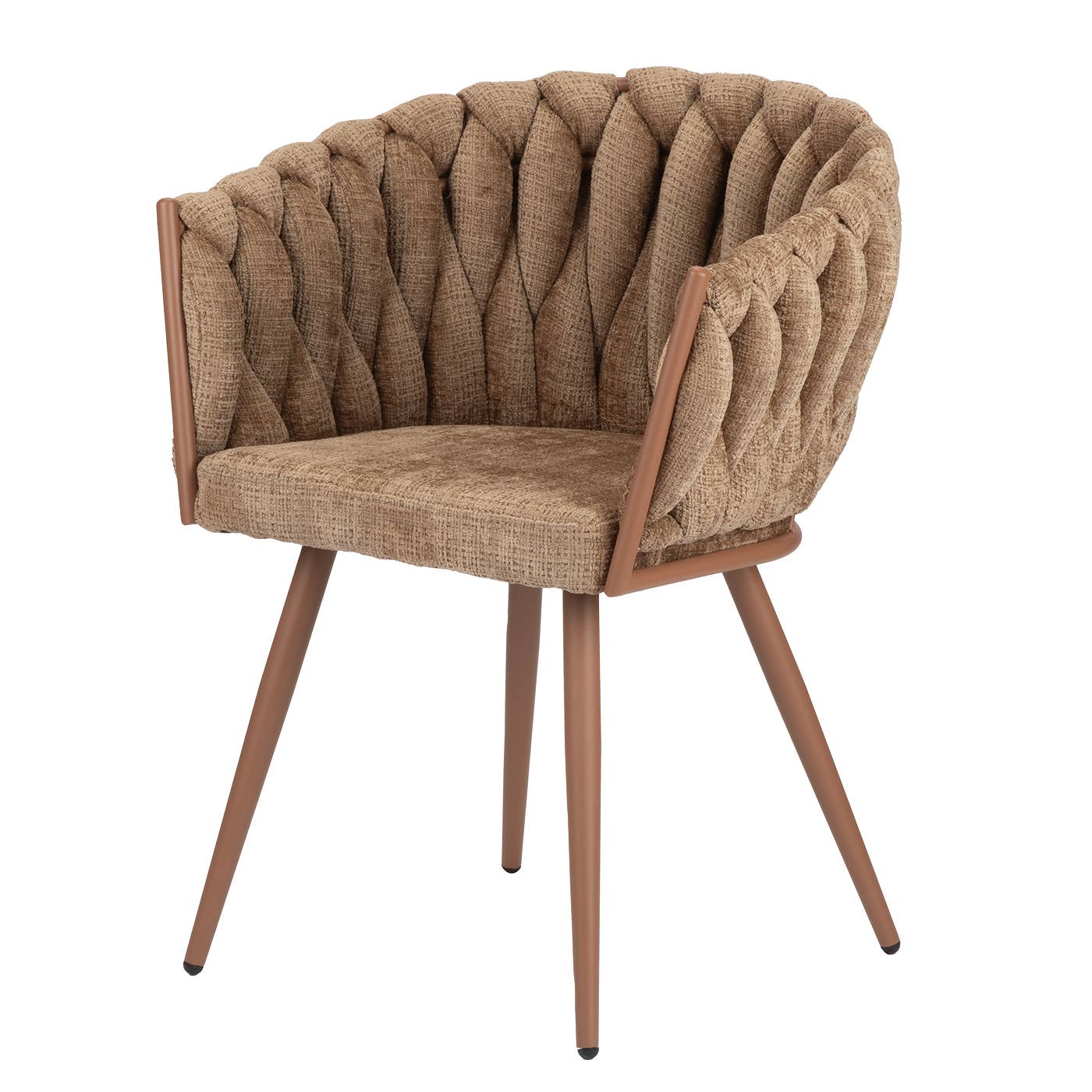 Wave Chair (Velvet): Black