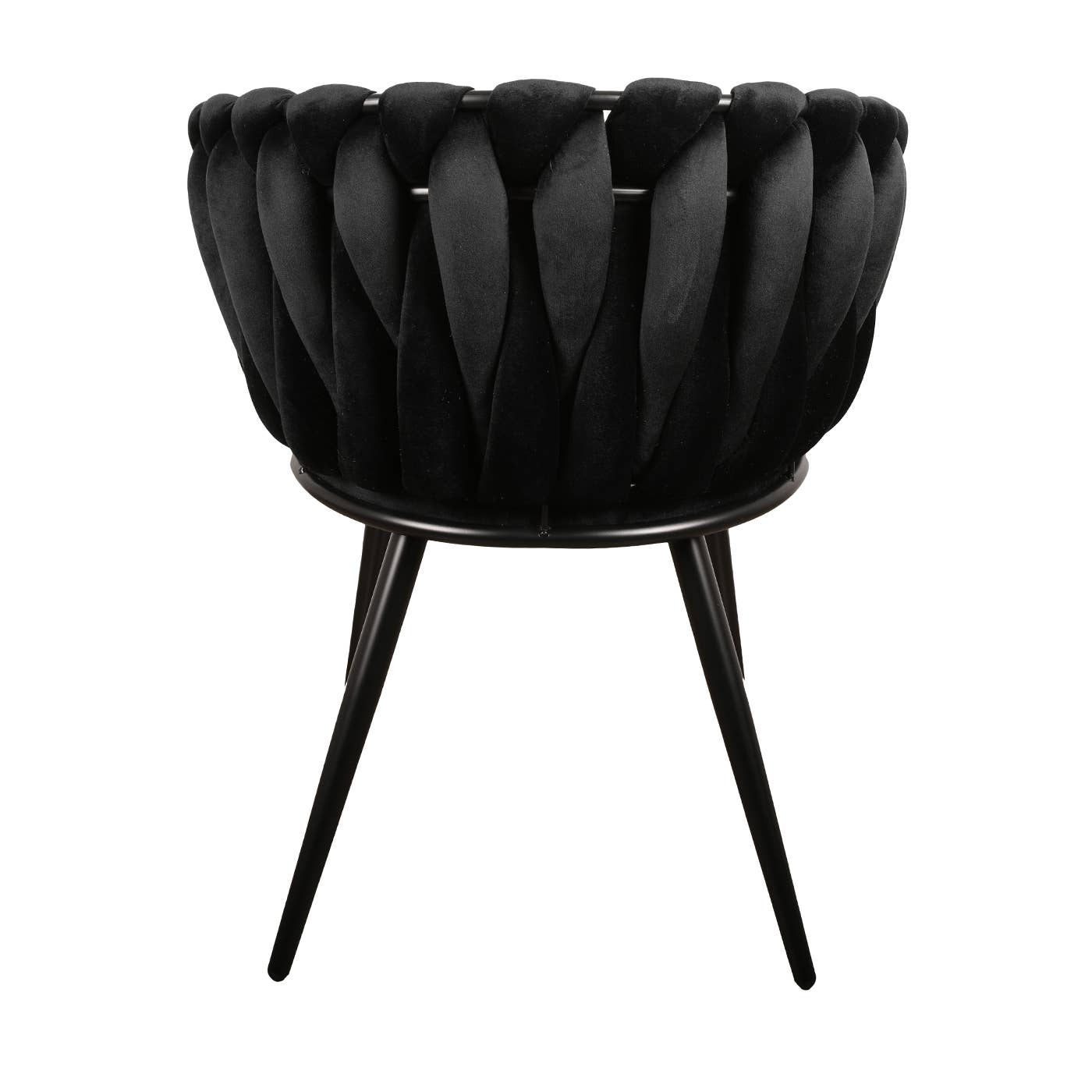 Wave Chair (Velvet): Black