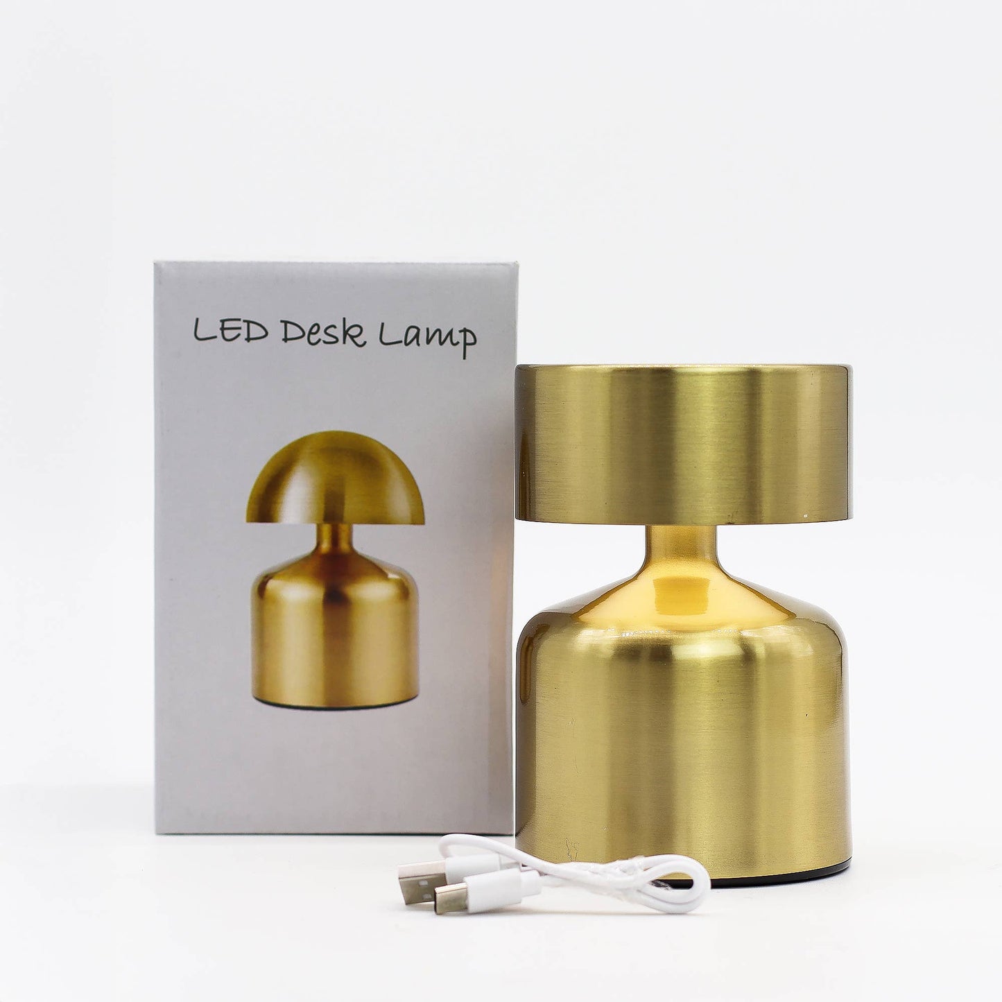 Dome Mushroom Touch Lamp — Silver