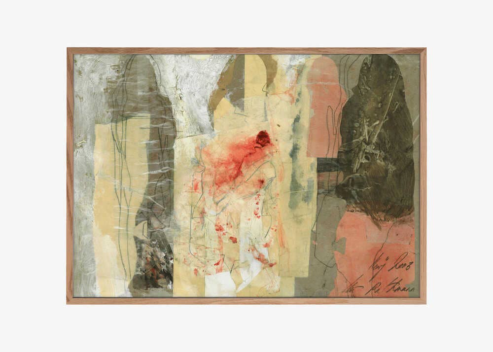 Layered Echoes: Wood - Walnut / 70x50