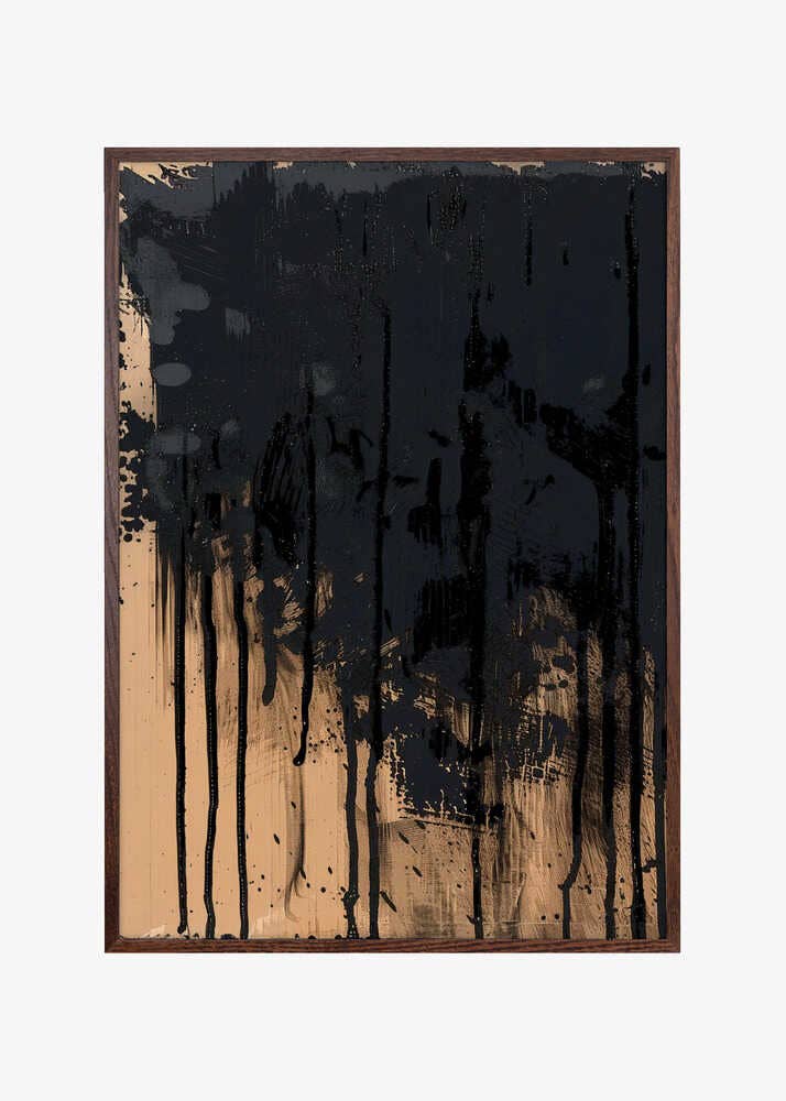 Paint It Black: Wood - Black / 70x100