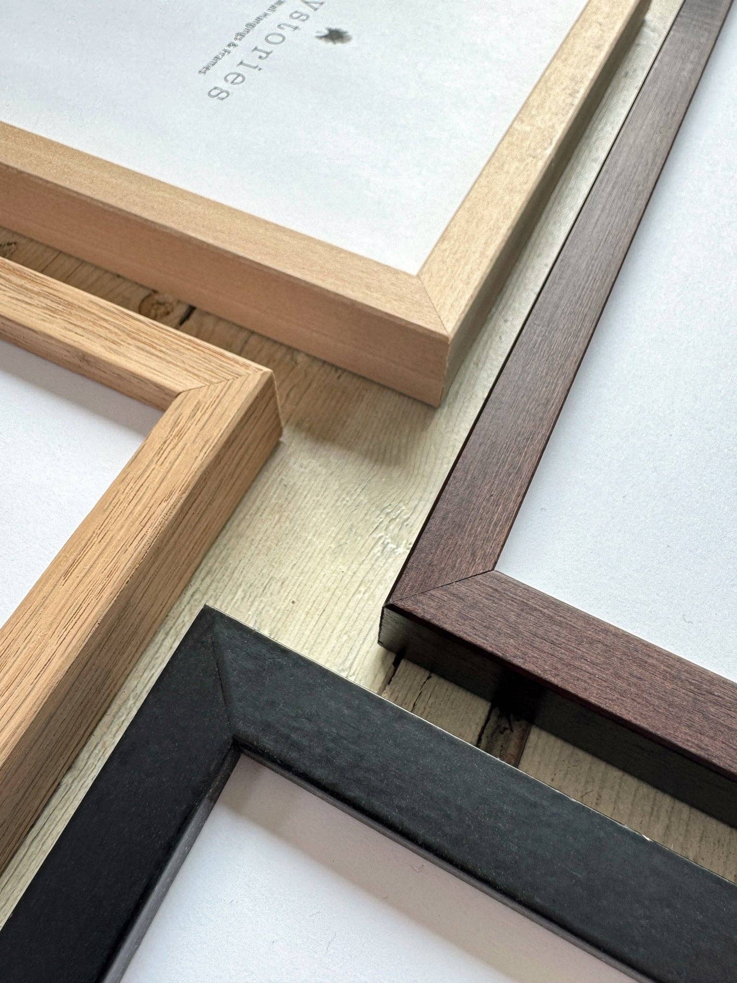 Dark Brown Wood Frame: 70cm x 100cm