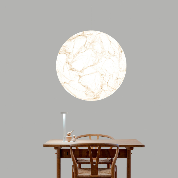 EP5742 globe pendant light in a living space
