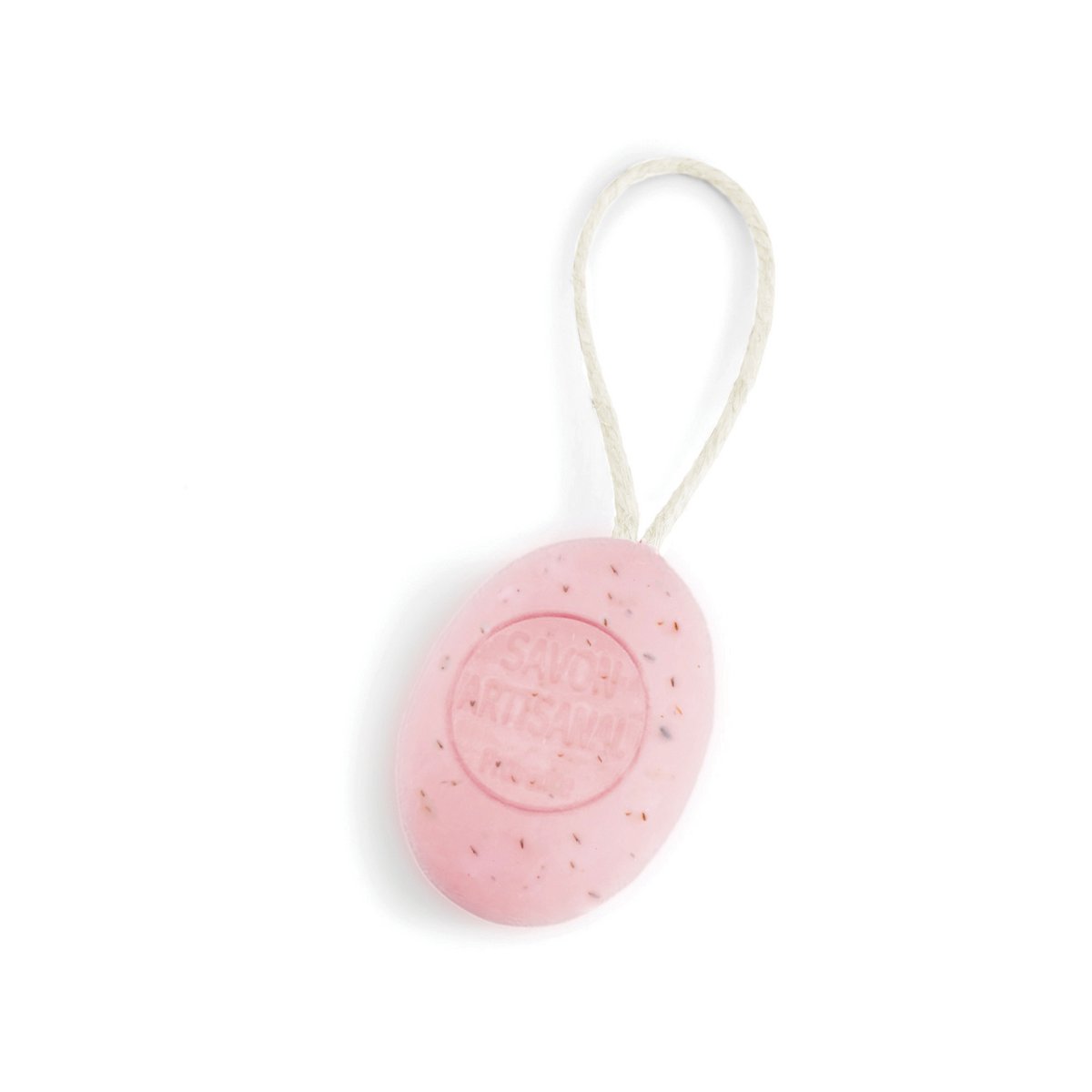 Oval Soap on Rope – Rose 200g