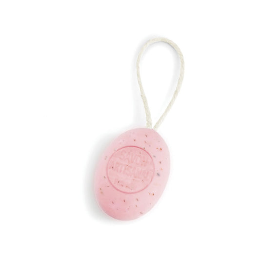 Oval Soap on Rope – Rose 200g