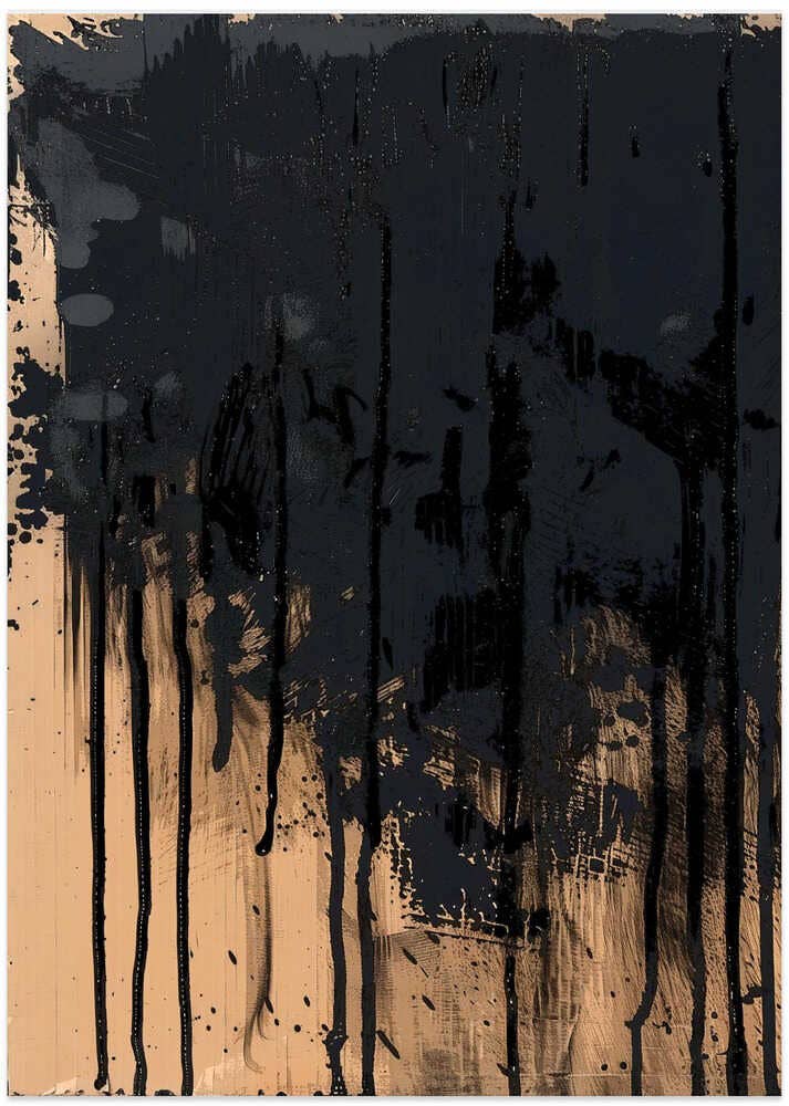 Paint It Black: Wood - Black / 70x100