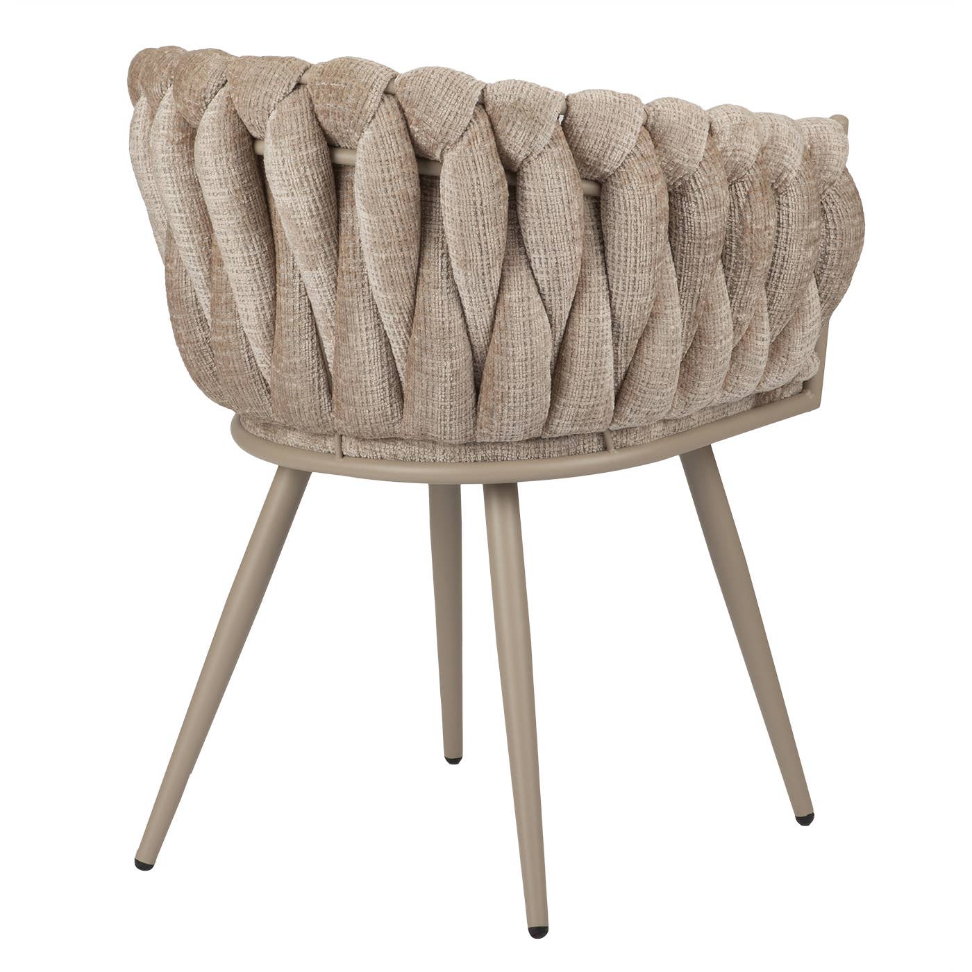 Wave Chair (Velvet): Black