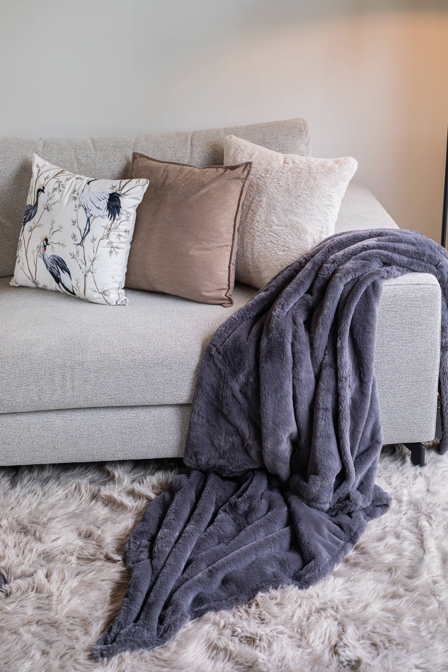 Cushion (filled) ROY - 45x45 cm: Ivory