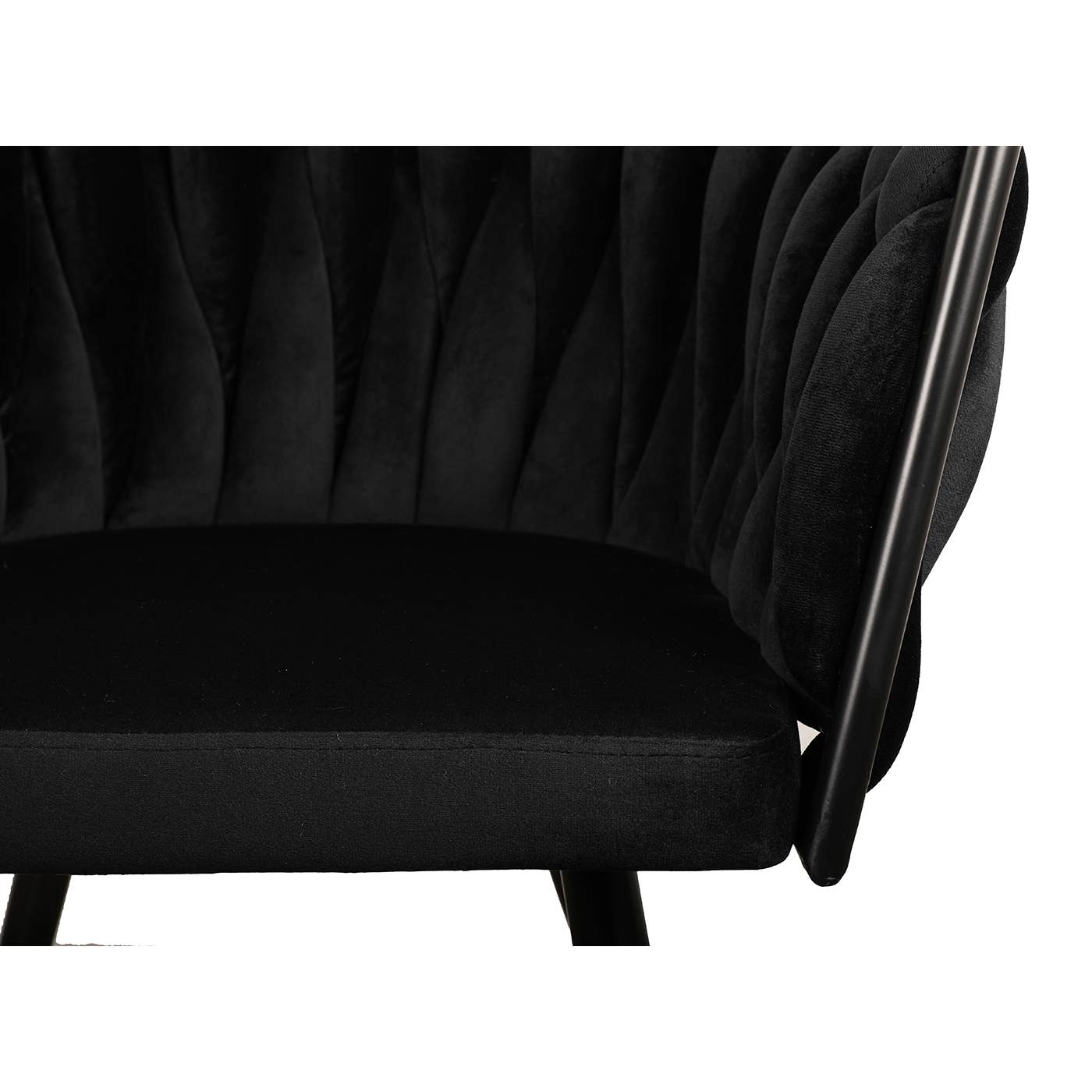 Wave Chair (Velvet): Cream