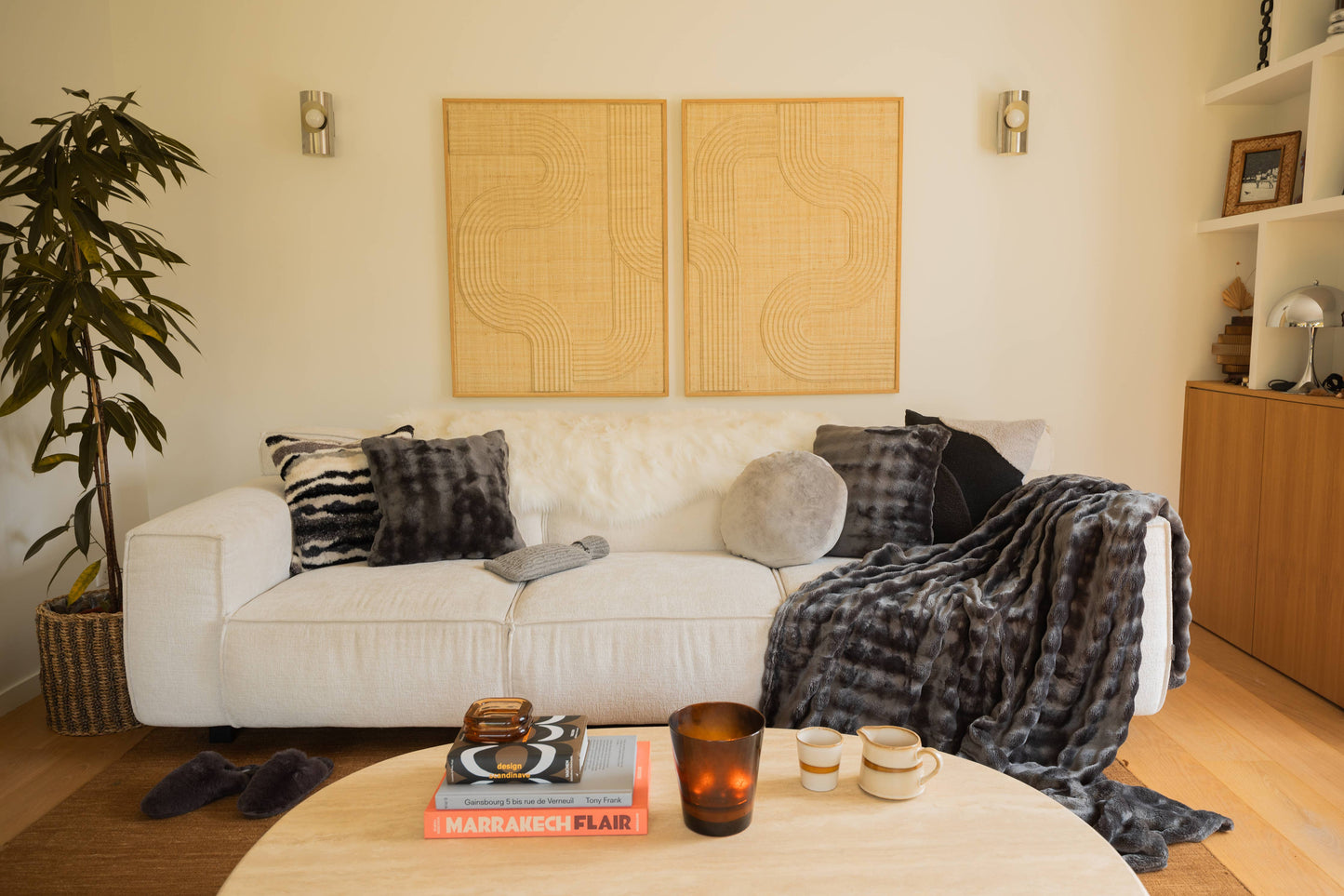 Plaid WAVE - 150x200 cm: Grey