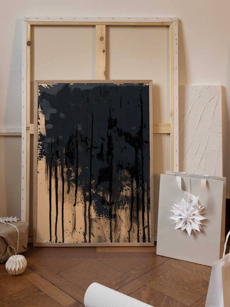 Paint It Black: Wood - Black / 70x100