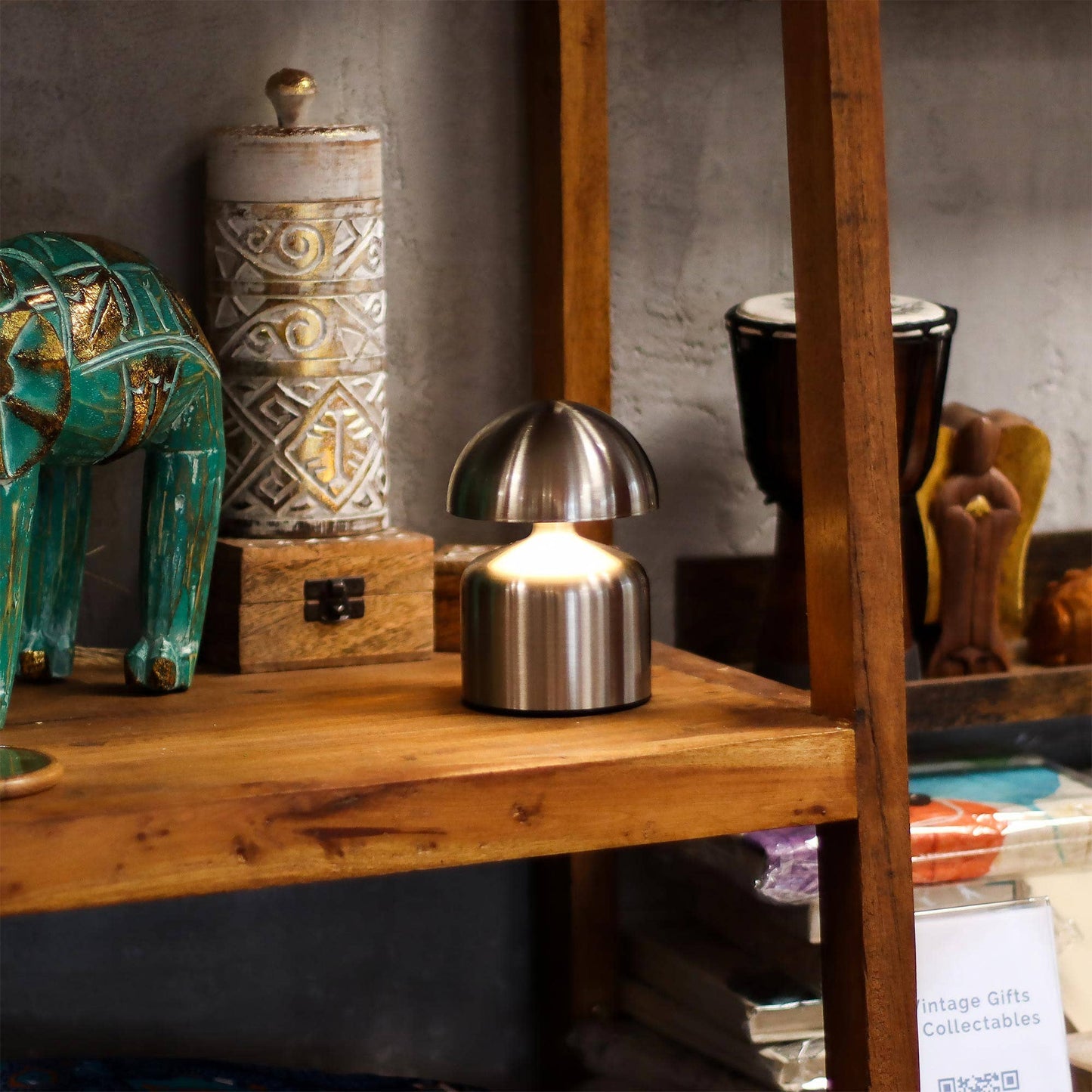 Tall Stem Touch Lamp — Copper