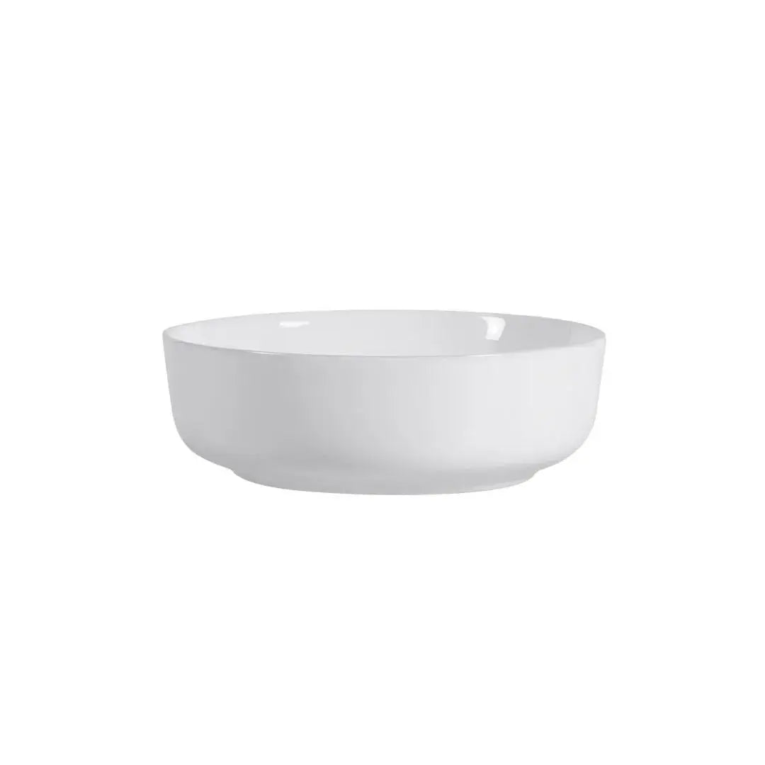 41 cm round countertop basin in white ceramic