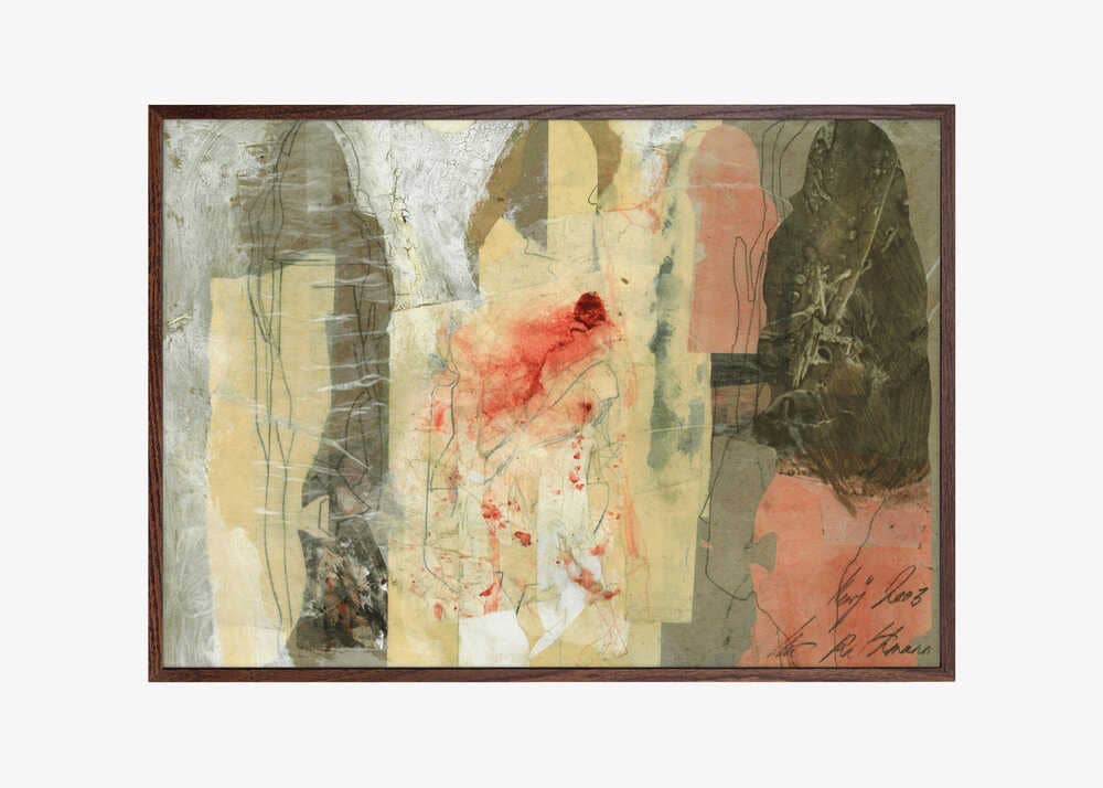 Layered Echoes: Wood - Walnut / 70x50