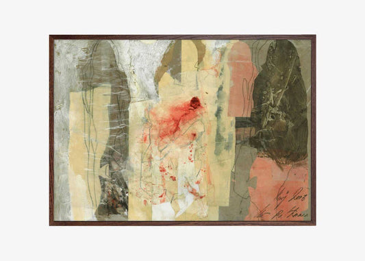 Layered Echoes: Wood - Walnut / 70x50