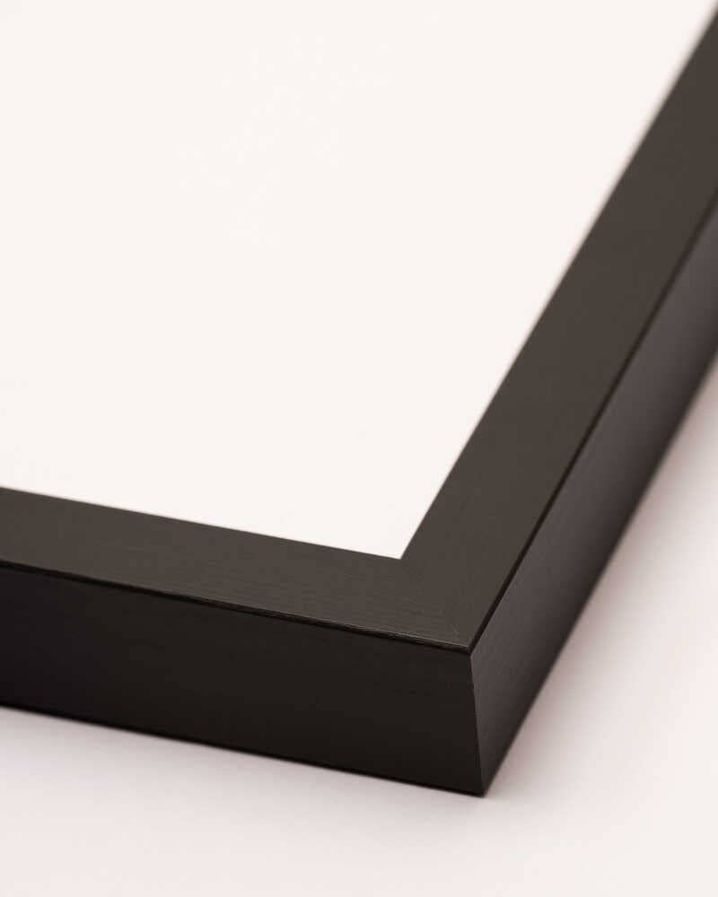 A Silent Moment (Peach): Wood - Black / 70x100