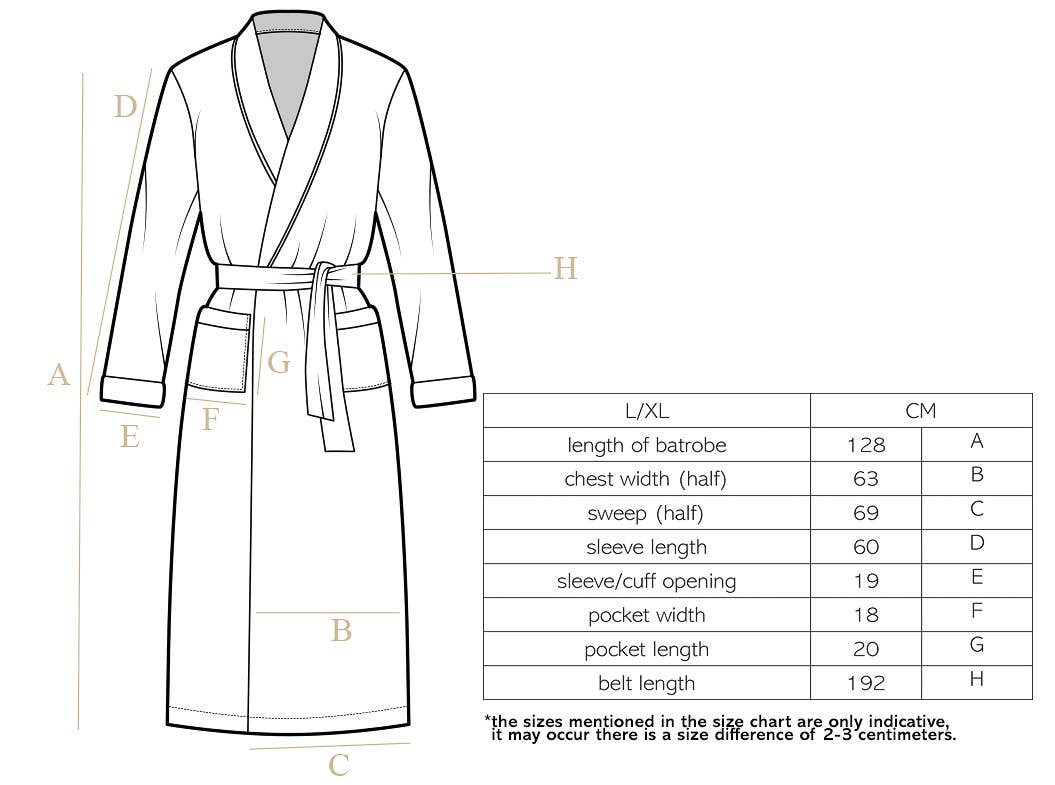 Bathrobe Cosy - microflannel: Ivory / S/M