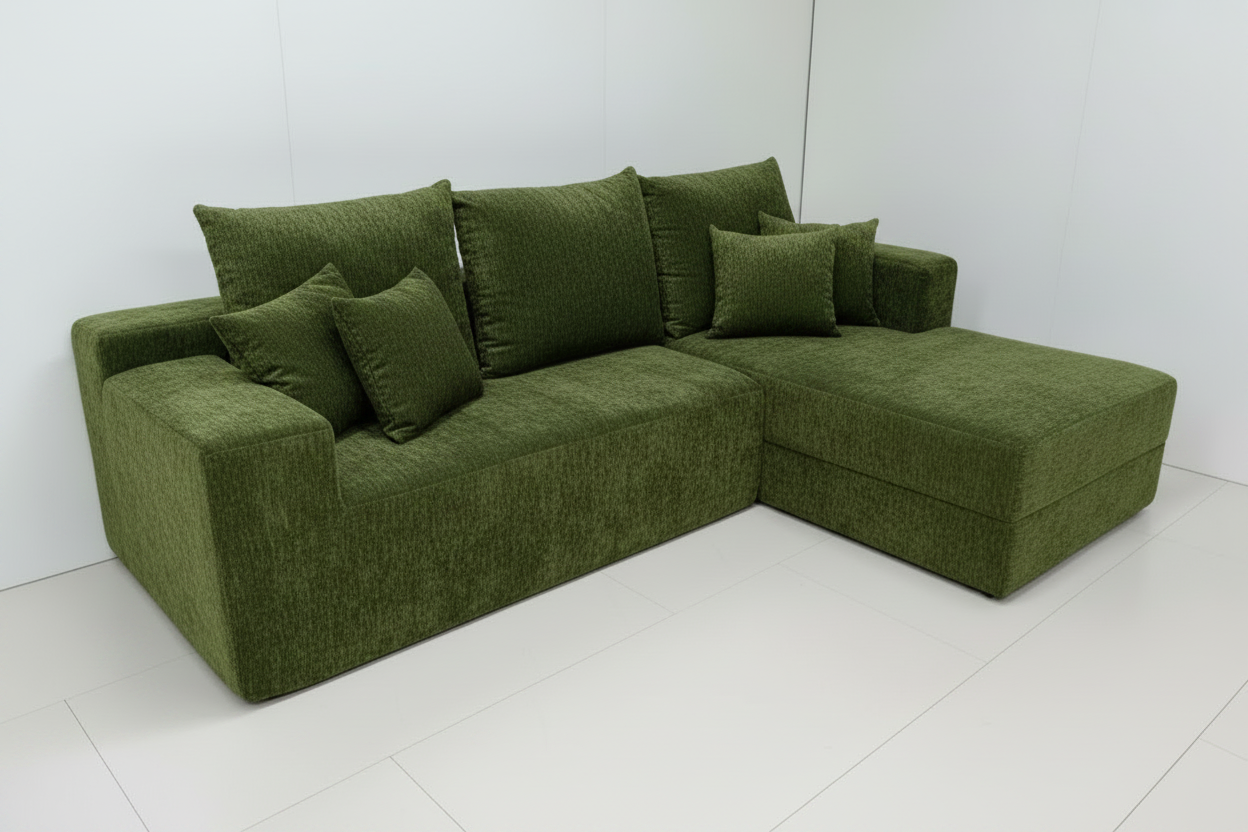 Sofa K28-3 Olive Green white background