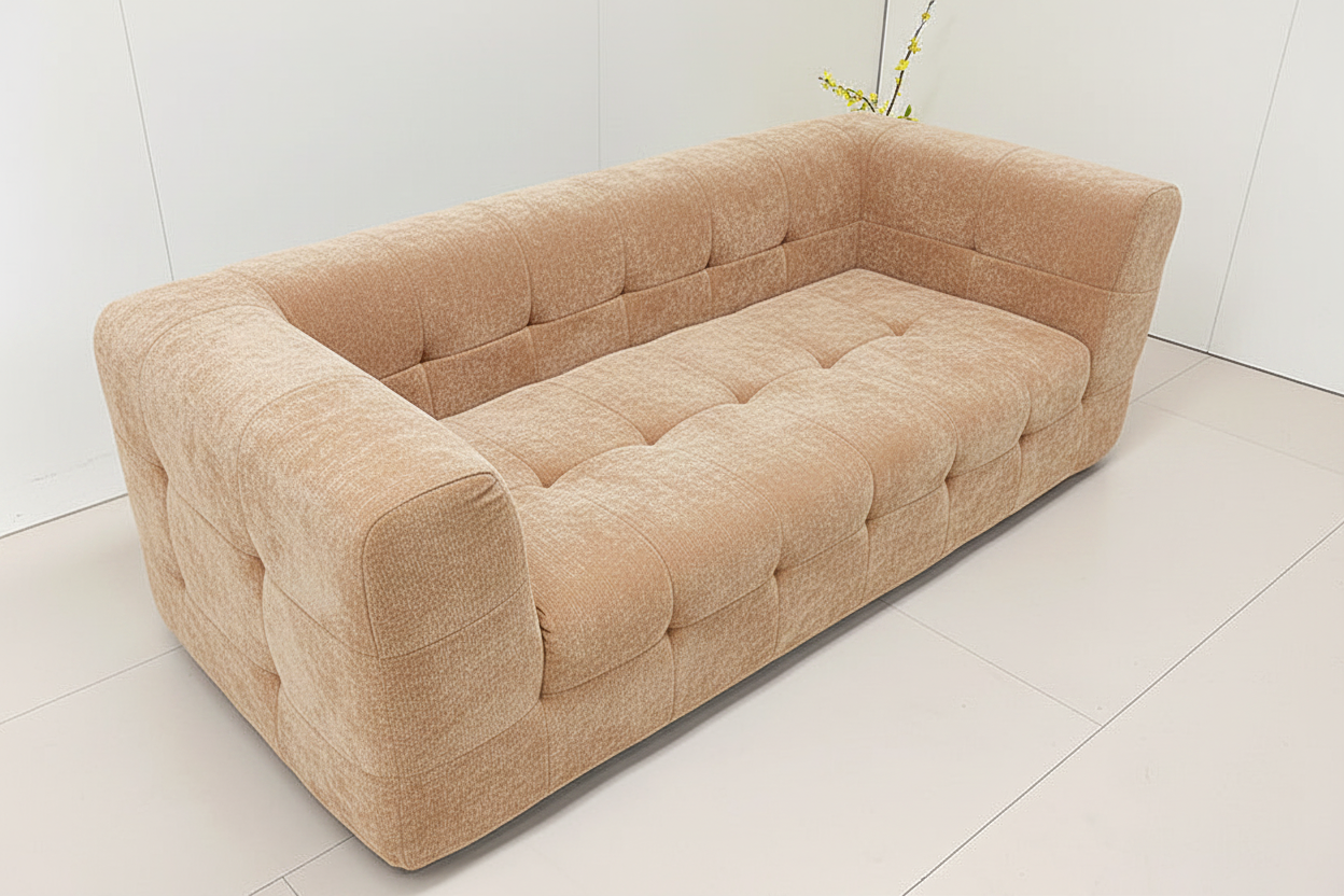Sofa K30-2 apricot beige white background