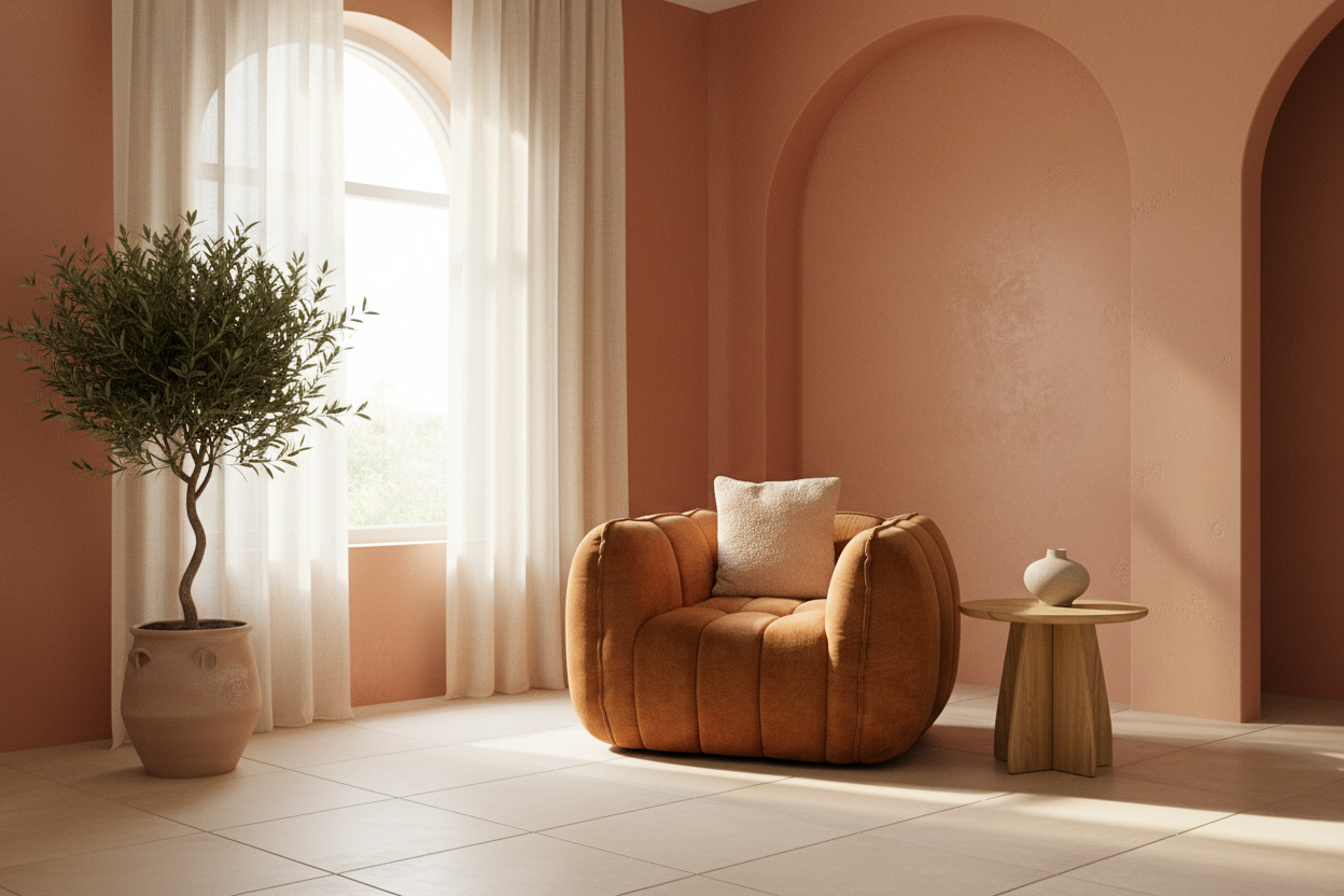 Sofa K42A-1 Mediterranean living room scene