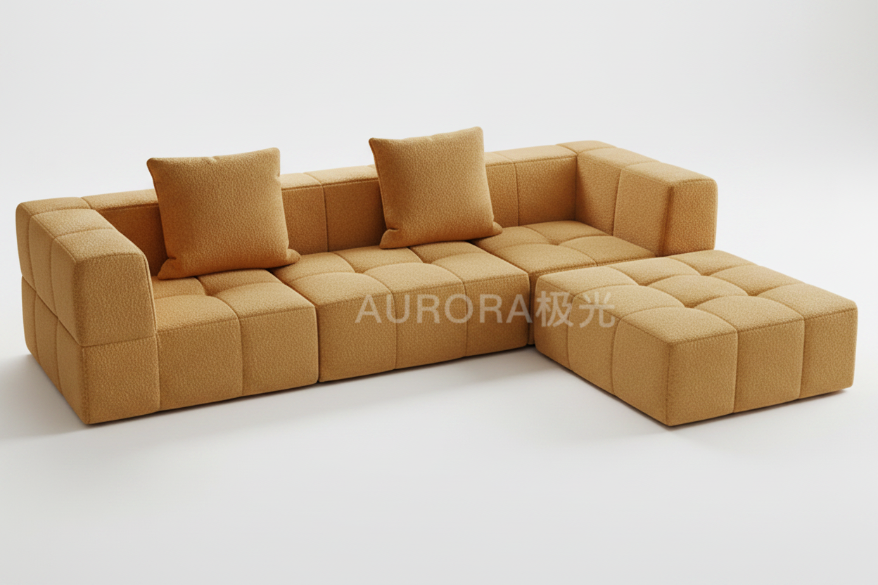 K12-1 Golden Brown Sofa — white background 3:2