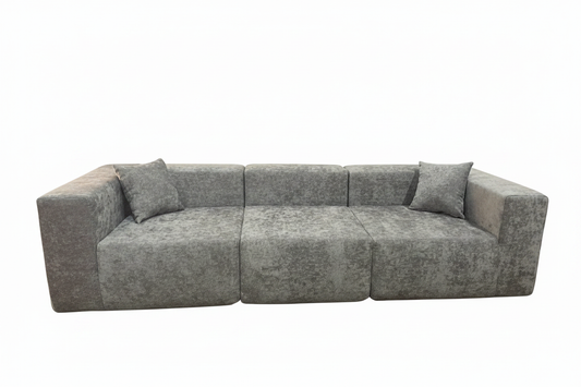 Sofa K15-2 grey fabric white background