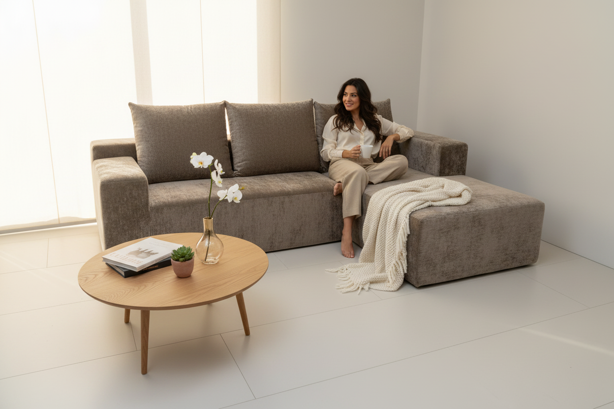 Sofa K28-2 with Italian woman